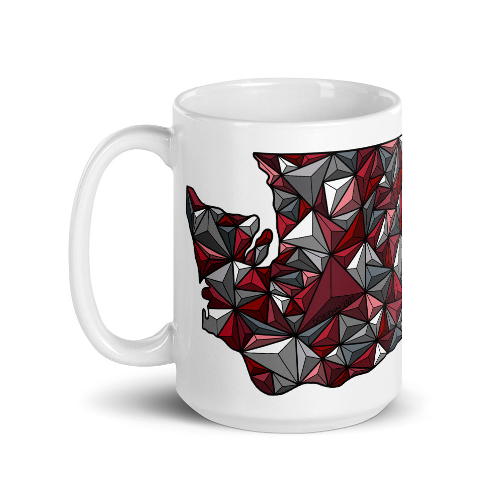 Washington State - Geometric WSU - Glossy Mug